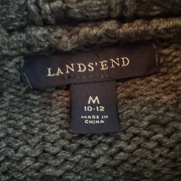 Lands End grey cardigan - Picture 2 of 5